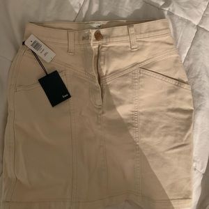 Aritzia Wilfred Free Beige skirt
